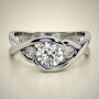 SIDE STONES ENGAGEMENT  RING ENG063